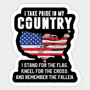 I Stand For The Flag And Kneel Stickers Teepublic