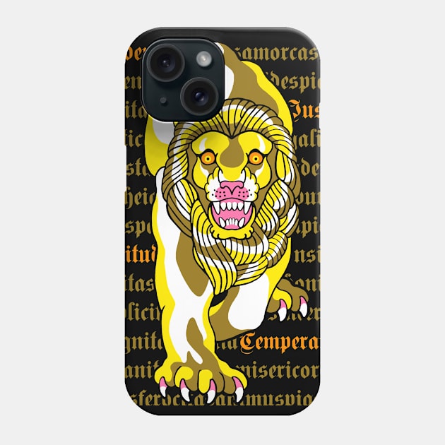 Golden Lion Phone Case by ManicMonkeyPix