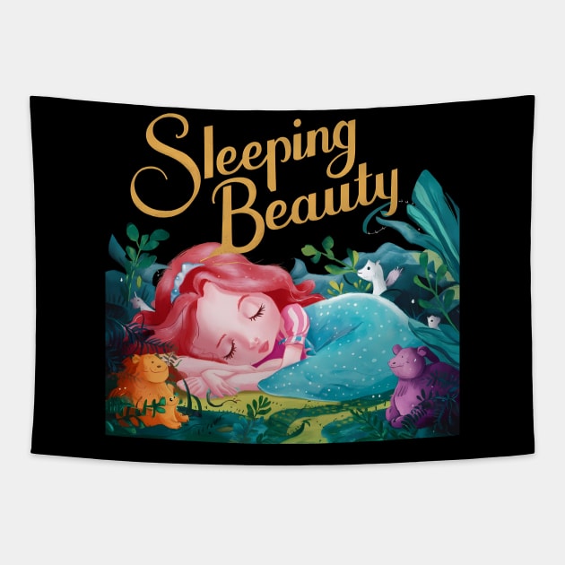 Sleeping Beauty Design Tapestry by RazorDesign234