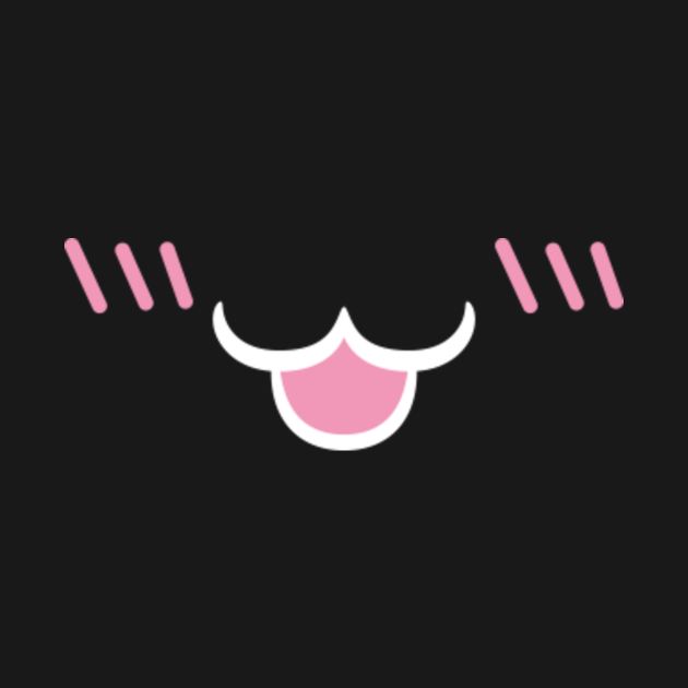 UWU cat mouth open blushing shy white Uwu Hoodie TeePublic