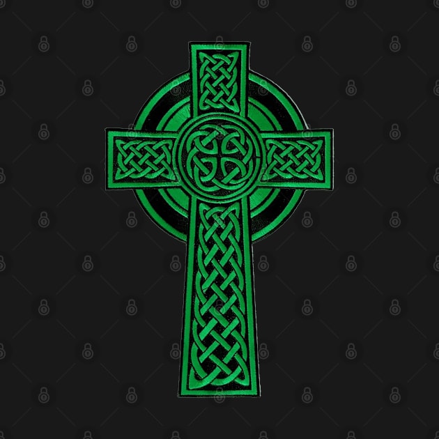 Celtic Cross - Green by RetroZest