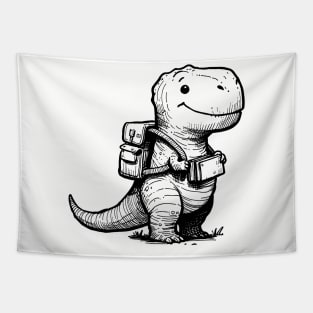 Dino goes to school. Tapestry