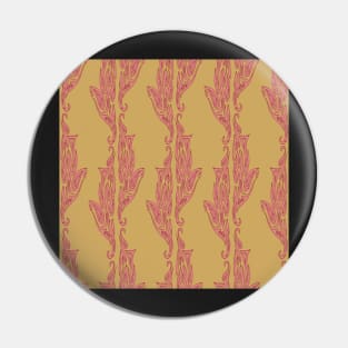 Coral Geo Wave Pin