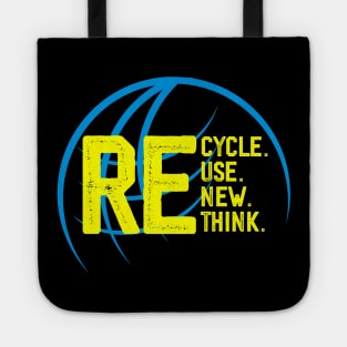 Recycle Reuse Renew Rethink Crisis Environmental Activism Tote