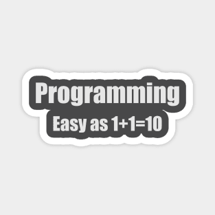 Programming Binary Joke Magnet