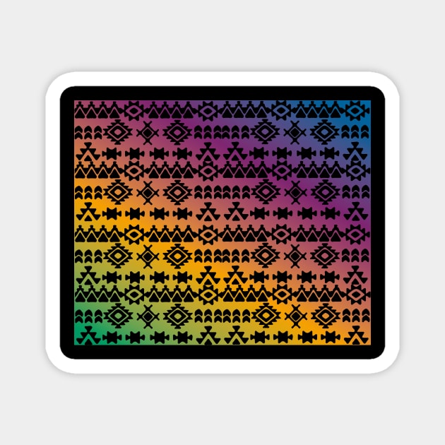 aztec pattern design Magnet by JDP Designs