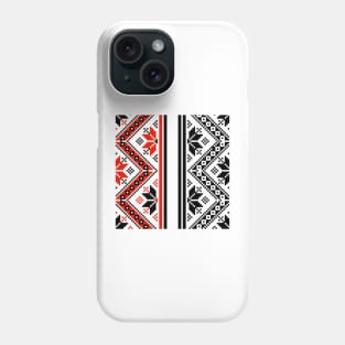 Traditional Red and Black pattern Phone Case