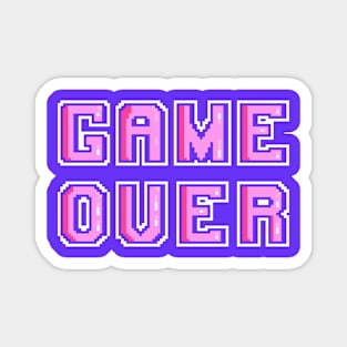 Game Over Pixel Art Retro Magnet