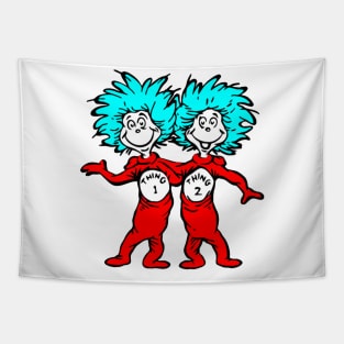Thing 1 and Thing 2 Tapestry