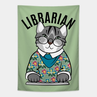 Librarian Cat Tapestry