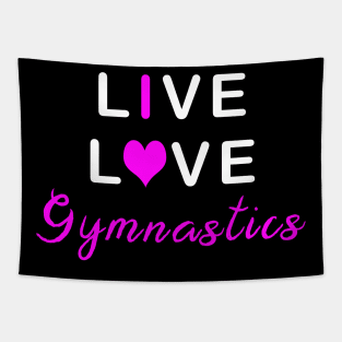 Live Love Gymnastics Tapestry