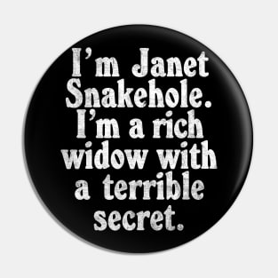 Janet Snakehole - Parks & Rec Fan Design Pin