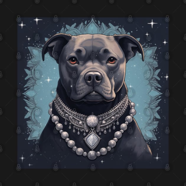Vintage Staffy by Enchanted Reverie