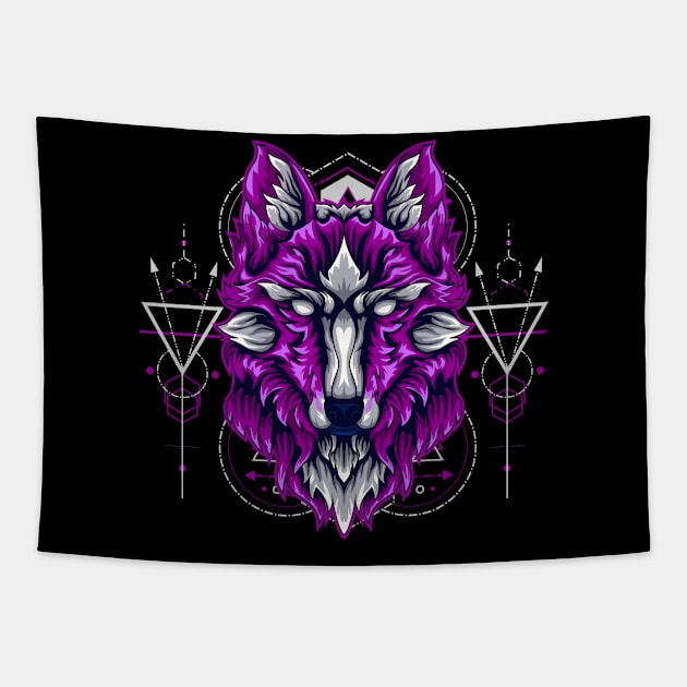 space wolf Tapestry by SHINIGAMII