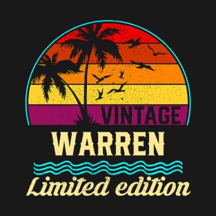 Vintage Warren Limited Edition, Surname, Name, Second Name T-Shirt