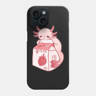 Cute Snaxolotl Kawaii Axolotl - Kawaii Cottagecore Aesthetic Phone Case