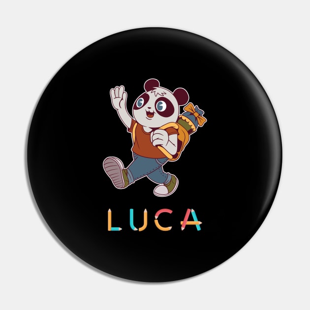 Einschulung Panda Luca Pin by DePit DeSign