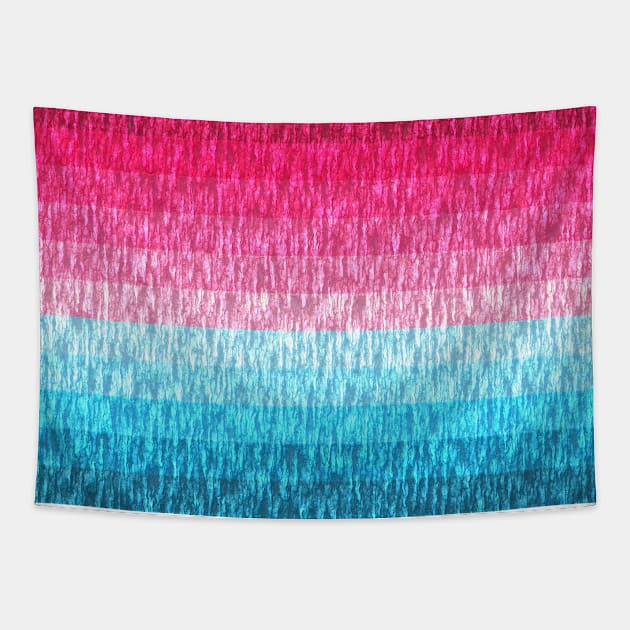 Pink And Turquoise Wood Texture Tapestry by Sonja818