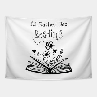 Bees and Books Cute Tapestry