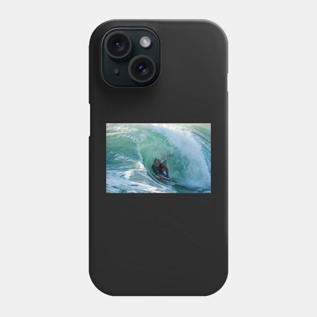 Bodyboarder in action Phone Case by homydesign