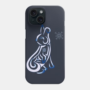 Snow Hare Tribal Design Phone Case