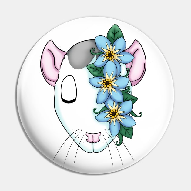 Flower Rat Pin by CaptainShivers