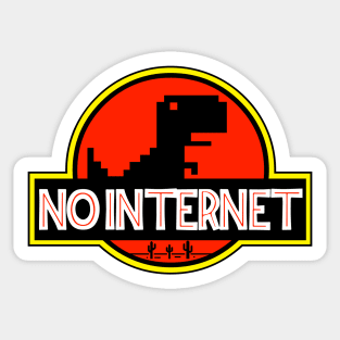 Chrome Dino T-Rex Offline Park - Sticker Mania