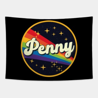 Penny // Rainbow In Space Vintage Style Tapestry