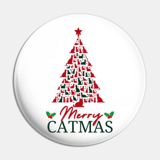 Merry Catmas Tree Pin