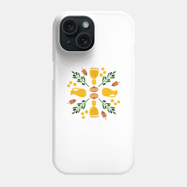 Chanukah Roundel Phone Case by TillaCrowne