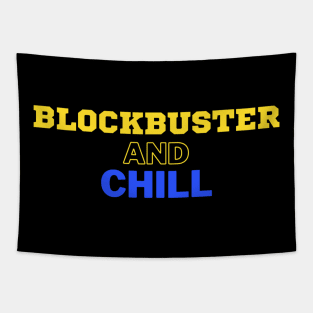 Blockbuster and Chill Retro Throwback Tapestry