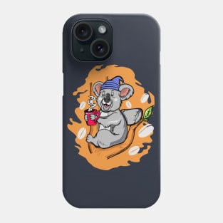 koala bear coffee time Phone Case