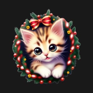 Kitten In A Wreath T-Shirt