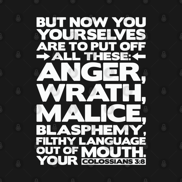 Colossians 3:8 Blasphemy by Plushism