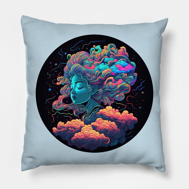 Cloud Goddess Aphrodite Pillow by wumples