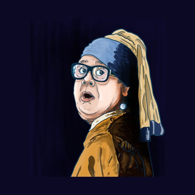 DeVito With A Pearl Earring by Harley Warren