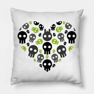 Toxic skull design Pillow