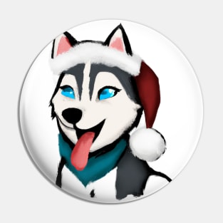 Cute Husky Drawing Pin