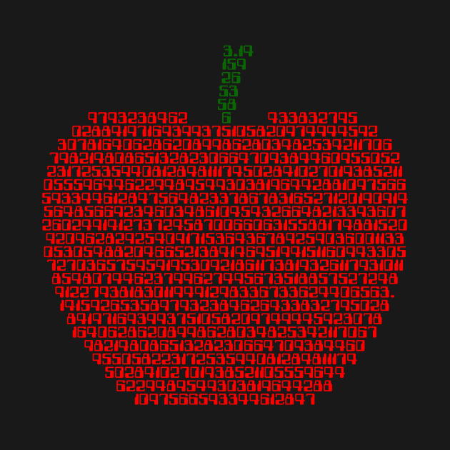 Apple Pi by BigOrangeShirtShop