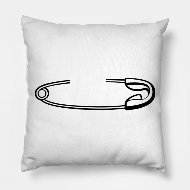 safety pin Pillow by upcs