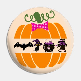 Pumpkin Halloween Pin