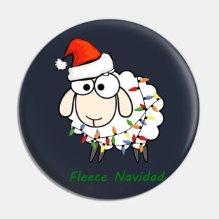 Fleece Navidad - Fun Pun Christmas/Holiday Sheep Pin