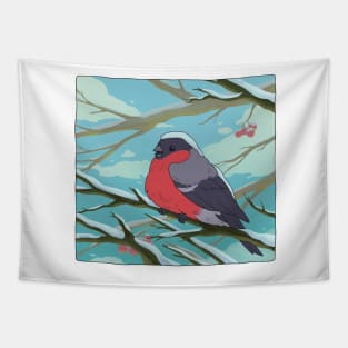 Snow bird Tapestry