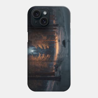 Winter Wonderland: A Snow-Covered Forest Under the Moonlight Phone Case