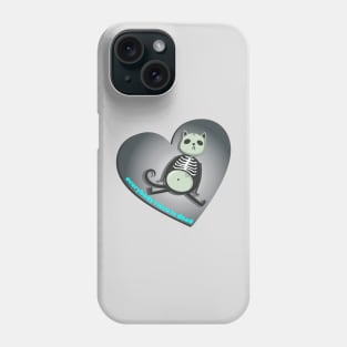 skeleton kitty Phone Case