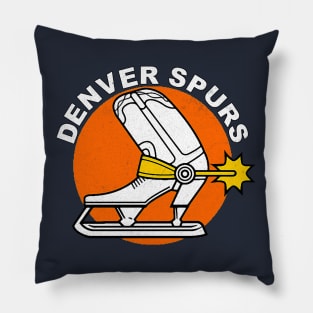 Classic Denver Spurs Hockey Pillow