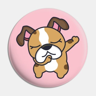 Dabbing French Bulldog Cute Dog cartoon Pin