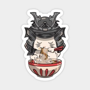 Kawaii Japanese Anime Soup Bowl Otaku Japan Ninja Cat Ramen Magnet