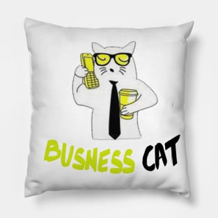 business cat shirt, Christmas Cat Shirt, Funny Cat Shirts, Kitten Shirt , Cat Lover Top,Christmas Gift for Friend. Pillow