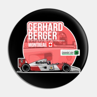 Gerhard Berger 1992 Montreal Pin